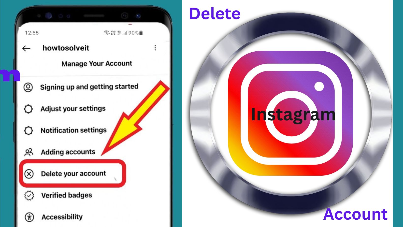 Delete Instagram Account